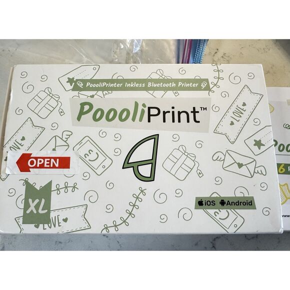 PoooliPrint XL Inkless Portable Pocket Printer L3 Bluetooth IOS ANDROID+ FSHP - Picture 2 of 12